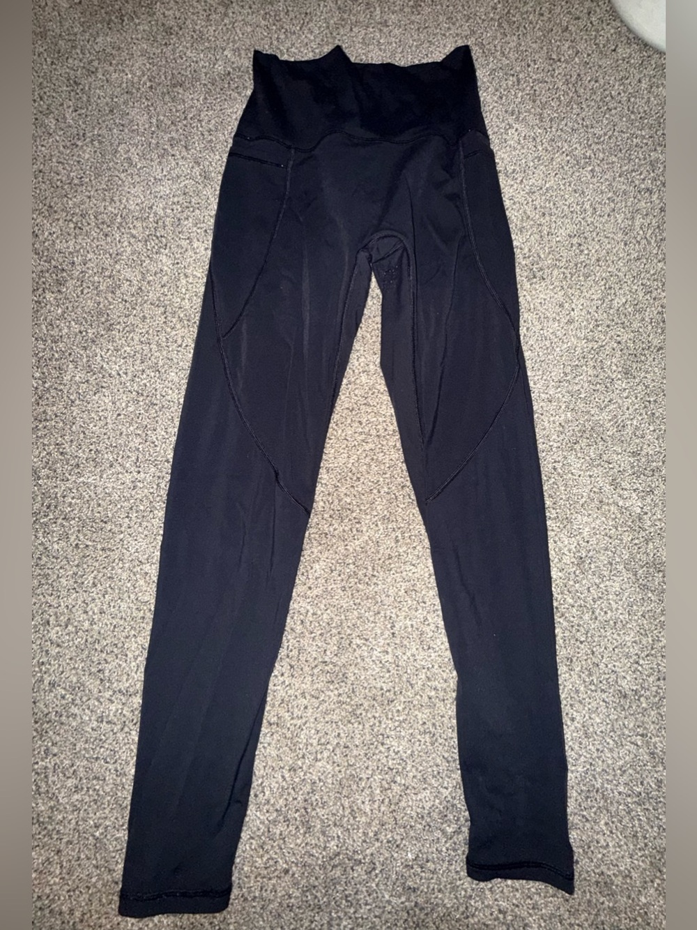 Black High-Waist Lululemon Athletic Leggings